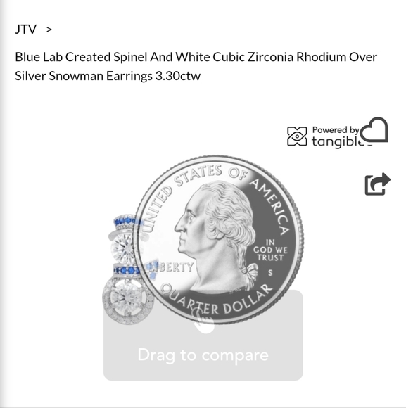 JTV Bella Luce  EXCLUSIVE SNOWMAN STERLING SILVER .925 Earrings - Picture 5 of 10